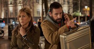 Adam Sandler e Jennifer Aniston se reúnem no trailer de Mistério em Paris, novo filme do Netflix – Assista!