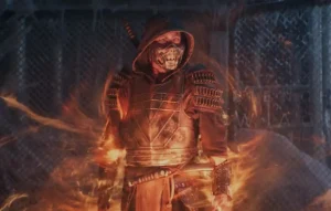 Scorpion aparece em bastidores do filme Mortal Kombat 2
