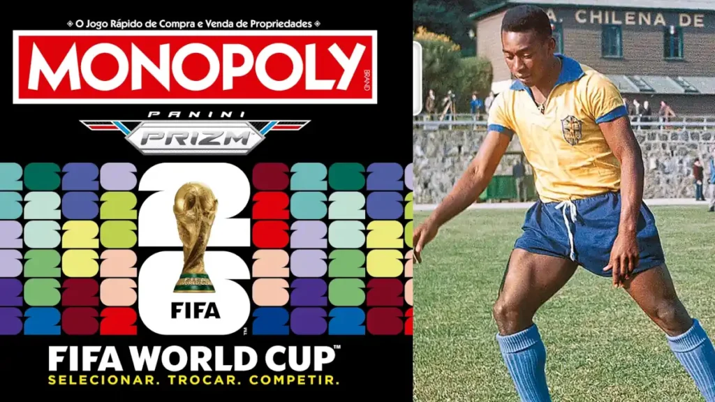 Monopoly e Panini lançam edição especial da Copa do Mundo 2026 com cartas Prizm