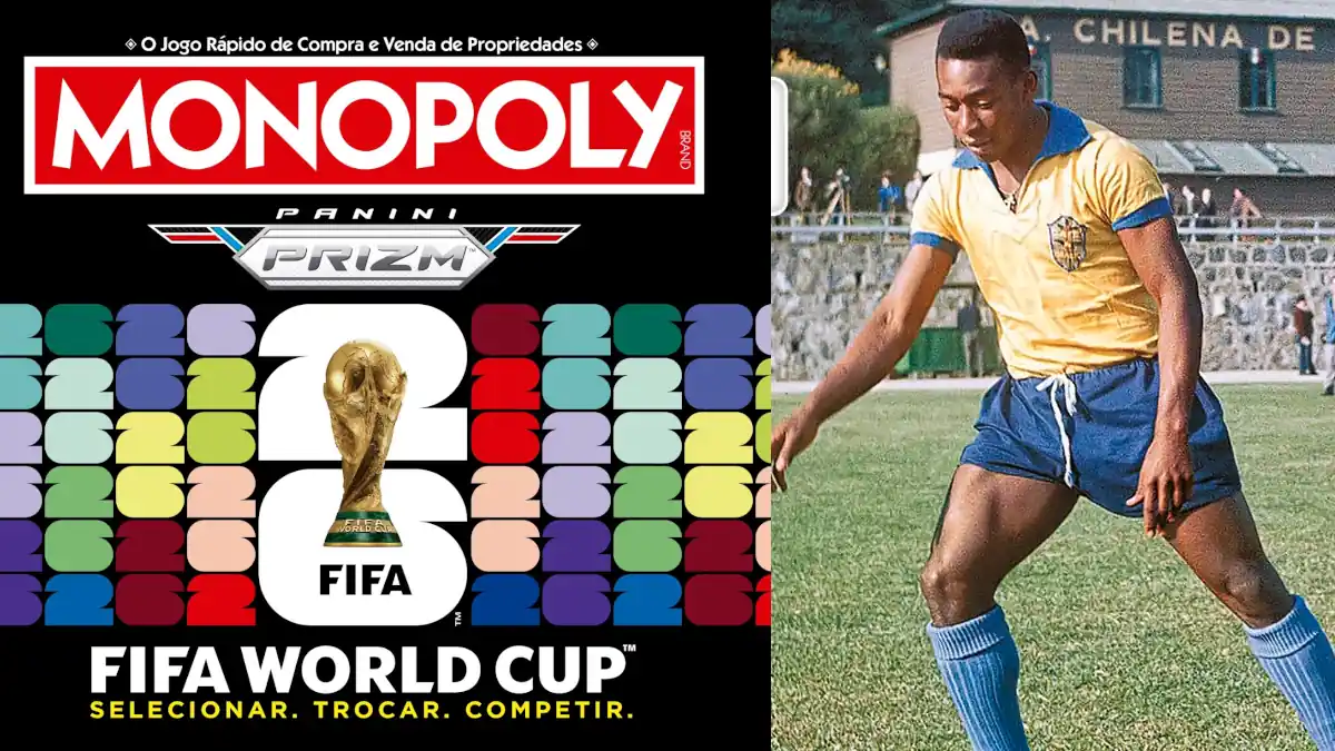 Monopoly e Panini lançam edição especial da Copa do Mundo 2026 com cartas Prizm