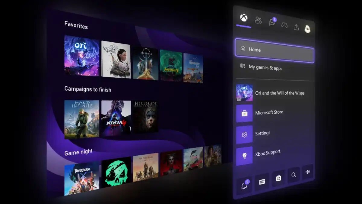 Xbox dashboard