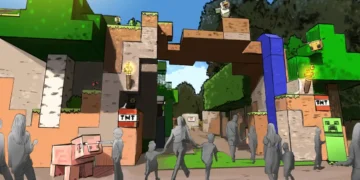 parque temático de Minecraft