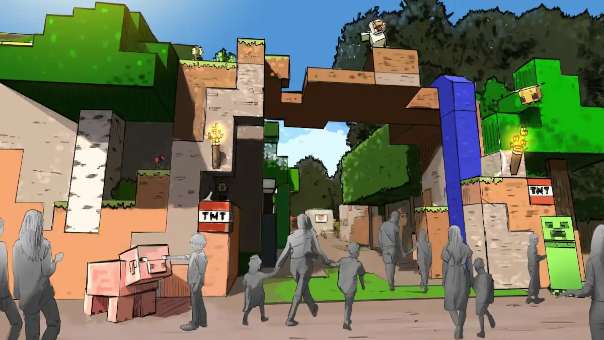 parque temático de Minecraft